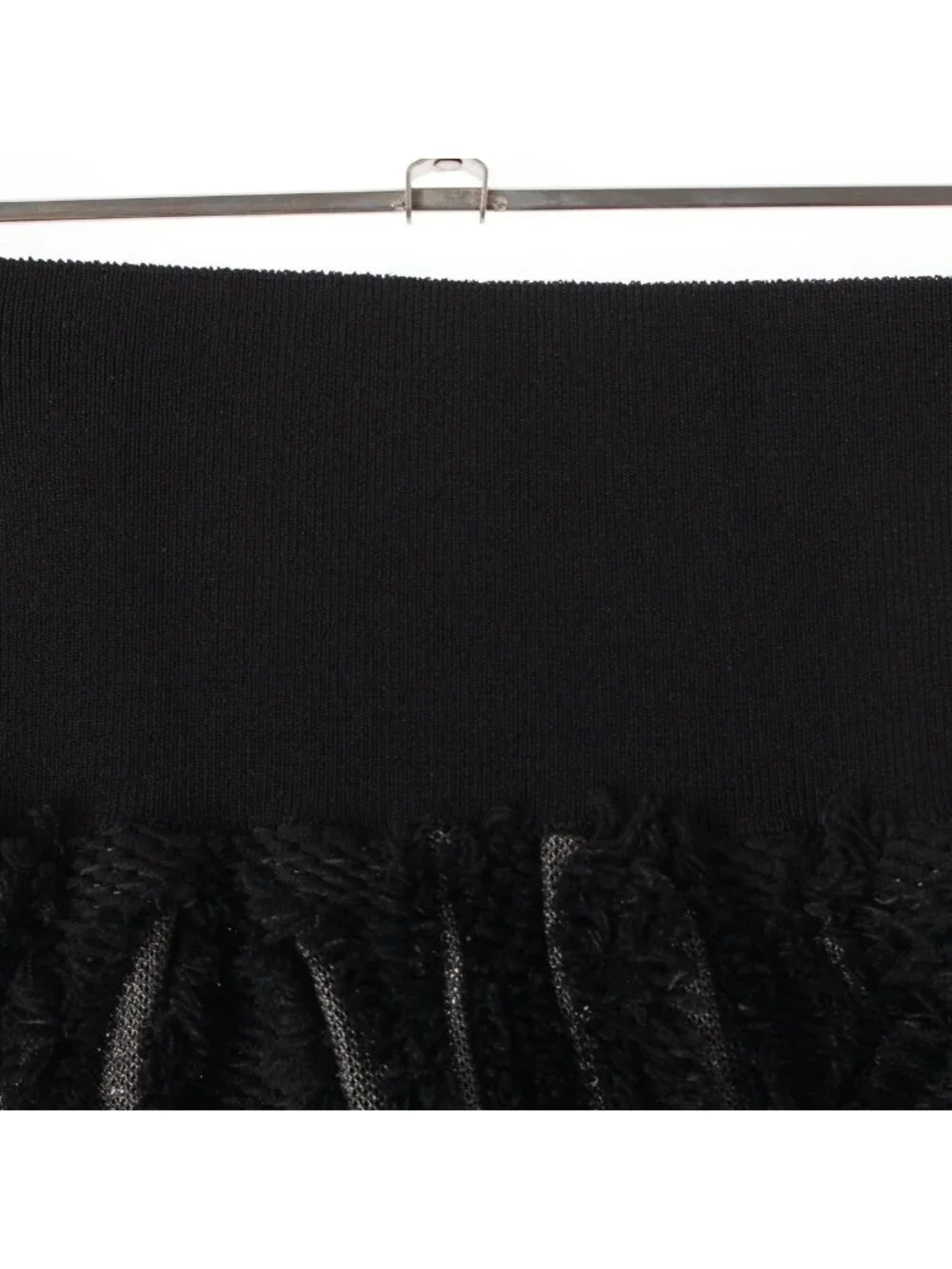 Louis Vuitton Fringe Knit Skirt Nicolas Ghesquiere by Black Moss Green XS